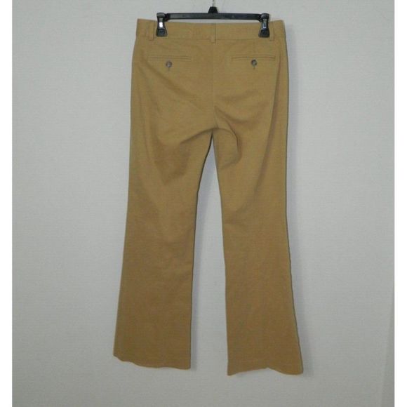 Theory Pants Tan Khaki Chino Wide Leg Cotton Size 4 - Picture 7 of 11